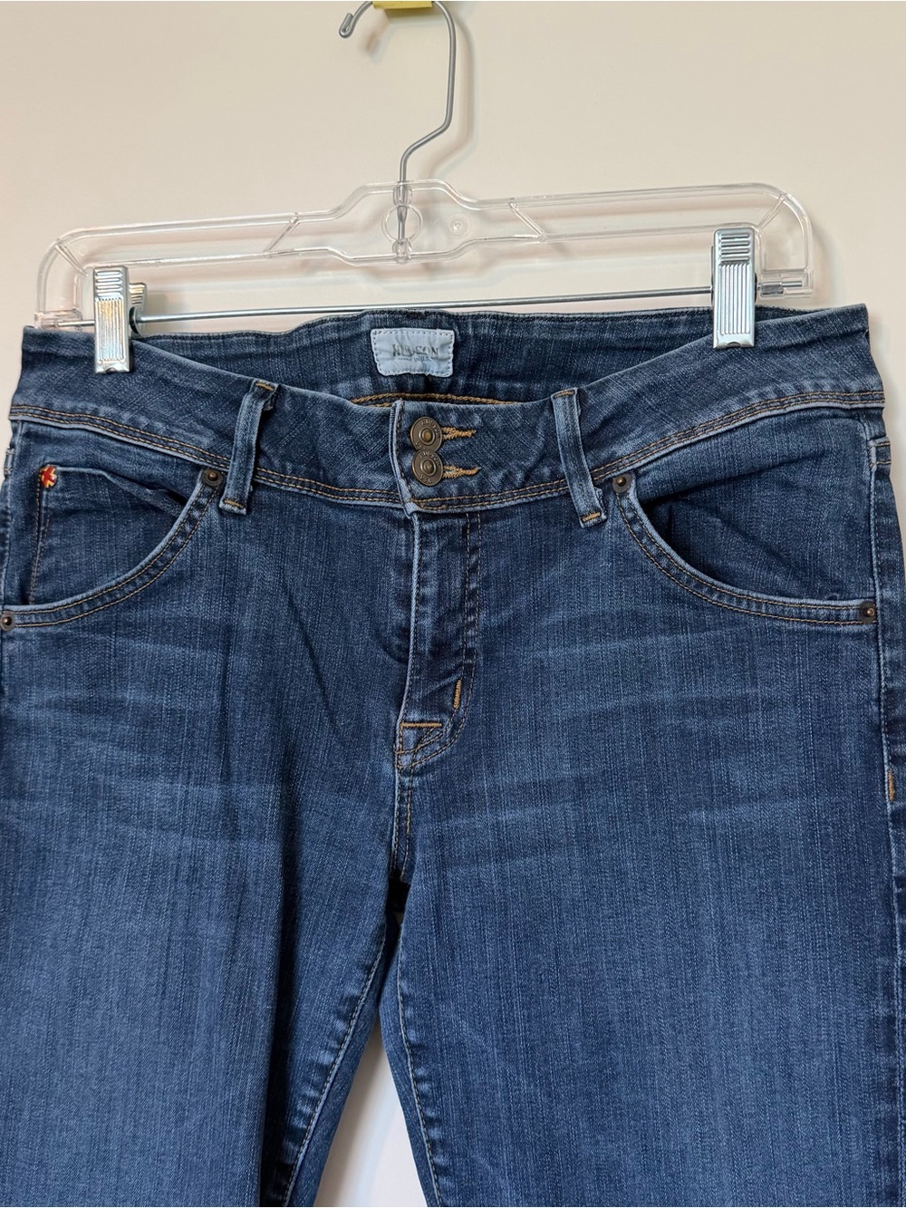 Hudson Jeans Dark Blue Beth Baby Bootcut Low-Rise Denim - Picture 3 of 16